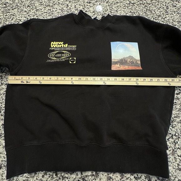 New World Voyager 2020 Black Pullover crewneck Eur Med Graphic Both‎ Sides - Picture 6 of 8